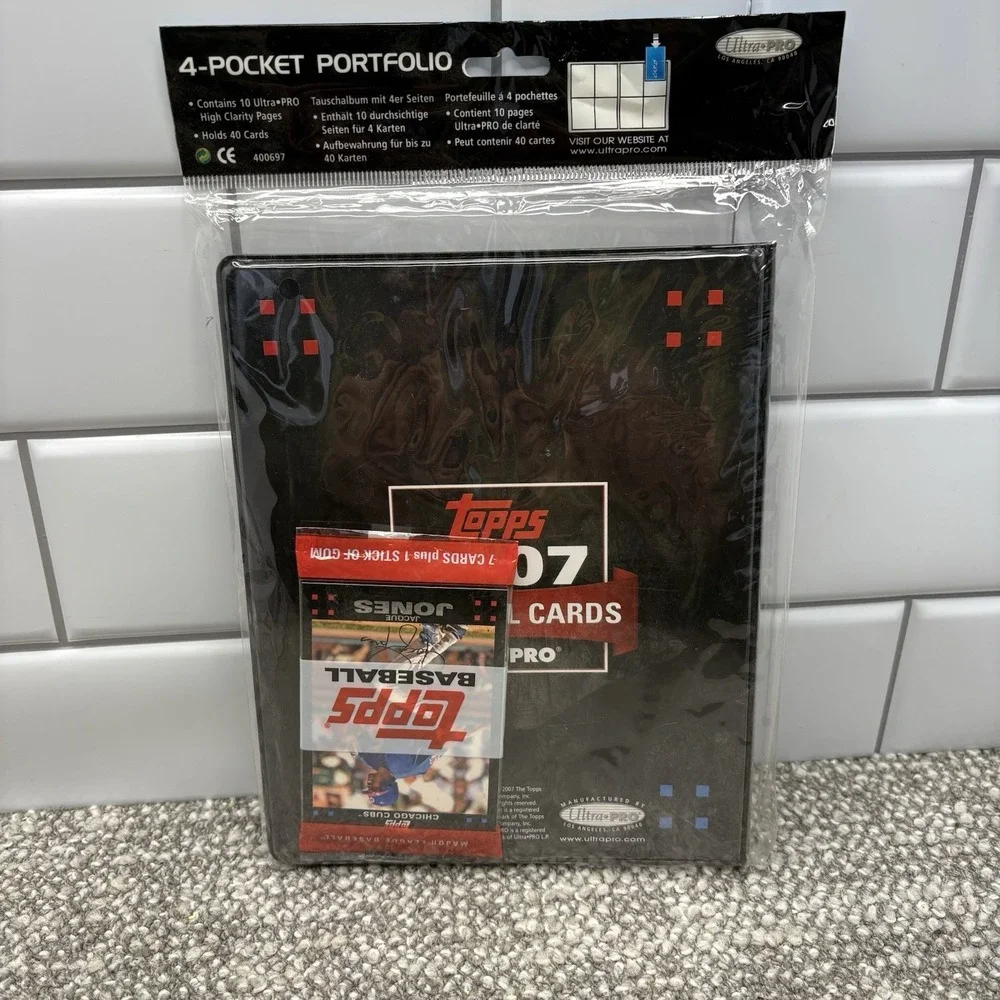 2007 Topps‎ MLB Baseball Pack w/4-Pocket Portfolio New Sealed VTG Y2K